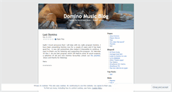 Desktop Screenshot of dominomusic.wordpress.com