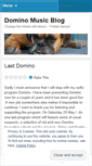 Mobile Screenshot of dominomusic.wordpress.com