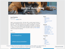 Tablet Screenshot of dominomusic.wordpress.com