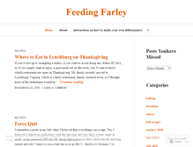 Tablet Screenshot of feedingfarley.wordpress.com