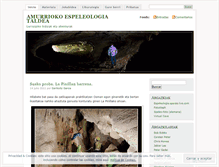 Tablet Screenshot of espeleoamurrio.wordpress.com