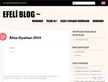 Tablet Screenshot of efeli.wordpress.com