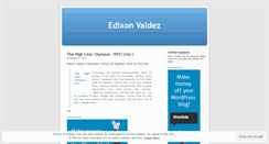 Desktop Screenshot of edixonvaldez.wordpress.com