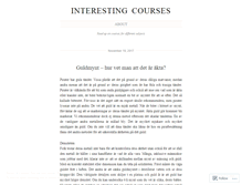 Tablet Screenshot of interestingcourses.wordpress.com