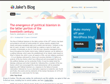 Tablet Screenshot of jakeahughes.wordpress.com