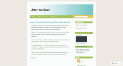 Desktop Screenshot of afterthebeef.wordpress.com