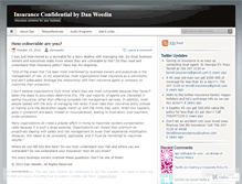 Tablet Screenshot of insuranceconfidential.wordpress.com