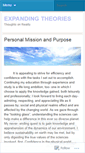 Mobile Screenshot of expandingtheories.wordpress.com
