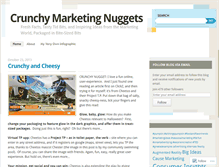 Tablet Screenshot of crunchymarketingnuggets.wordpress.com