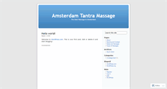 Desktop Screenshot of amsterdamtantra.wordpress.com