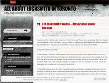 Tablet Screenshot of locksmithintoronto.wordpress.com