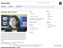 Tablet Screenshot of madukes.wordpress.com