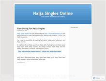 Tablet Screenshot of naijasingles.wordpress.com