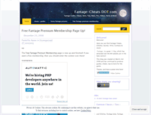 Tablet Screenshot of fantagez.wordpress.com