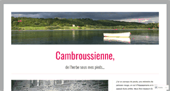 Desktop Screenshot of cambroussienne.wordpress.com