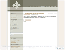 Tablet Screenshot of lexiscl.wordpress.com