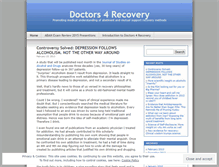 Tablet Screenshot of doctors4recovery.wordpress.com