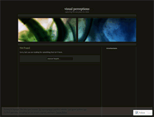 Tablet Screenshot of myvisualperceptions.wordpress.com