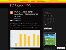 Tablet Screenshot of dansolar.wordpress.com