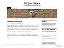 Tablet Screenshot of itchymeninges.wordpress.com