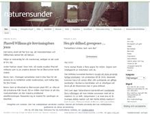 Tablet Screenshot of naturensunder.wordpress.com