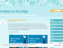 Tablet Screenshot of motheronedge.wordpress.com