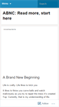 Mobile Screenshot of abrandnewcolony.wordpress.com
