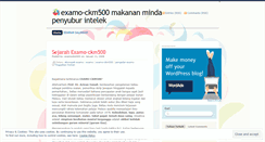 Desktop Screenshot of examockm500.wordpress.com