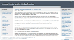 Desktop Screenshot of learningrussianinsf.wordpress.com