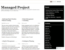 Tablet Screenshot of managedproject.wordpress.com