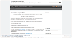 Desktop Screenshot of onlinelanguagetutor.wordpress.com