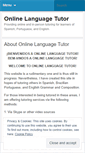 Mobile Screenshot of onlinelanguagetutor.wordpress.com