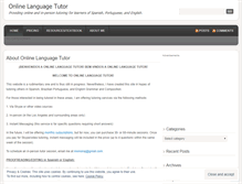 Tablet Screenshot of onlinelanguagetutor.wordpress.com
