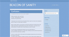 Desktop Screenshot of beaconofsanity.wordpress.com