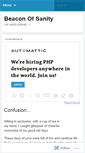 Mobile Screenshot of beaconofsanity.wordpress.com