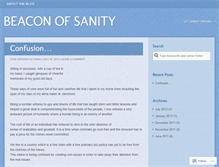 Tablet Screenshot of beaconofsanity.wordpress.com