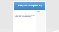 Desktop Screenshot of carriagehousecockapoos.wordpress.com