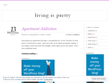 Tablet Screenshot of livingispretty.wordpress.com