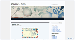 Desktop Screenshot of chaussuresfemme.wordpress.com