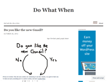 Tablet Screenshot of dowhatwhen.wordpress.com