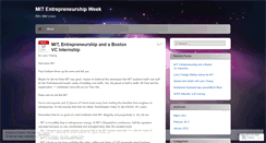 Desktop Screenshot of mitentrepreneurweek.wordpress.com