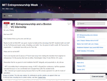 Tablet Screenshot of mitentrepreneurweek.wordpress.com