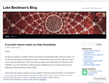 Tablet Screenshot of lukebeckman.wordpress.com