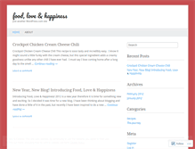 Tablet Screenshot of foodloveandhappiness.wordpress.com