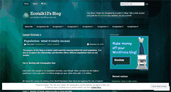 Desktop Screenshot of ecotalk12.wordpress.com