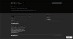 Desktop Screenshot of computerideasblog.wordpress.com