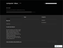 Tablet Screenshot of computerideasblog.wordpress.com