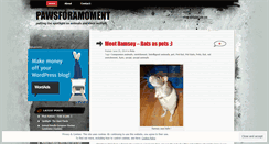 Desktop Screenshot of pawsforamoment.wordpress.com