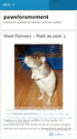 Mobile Screenshot of pawsforamoment.wordpress.com
