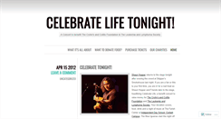 Desktop Screenshot of celebratelifenight.wordpress.com